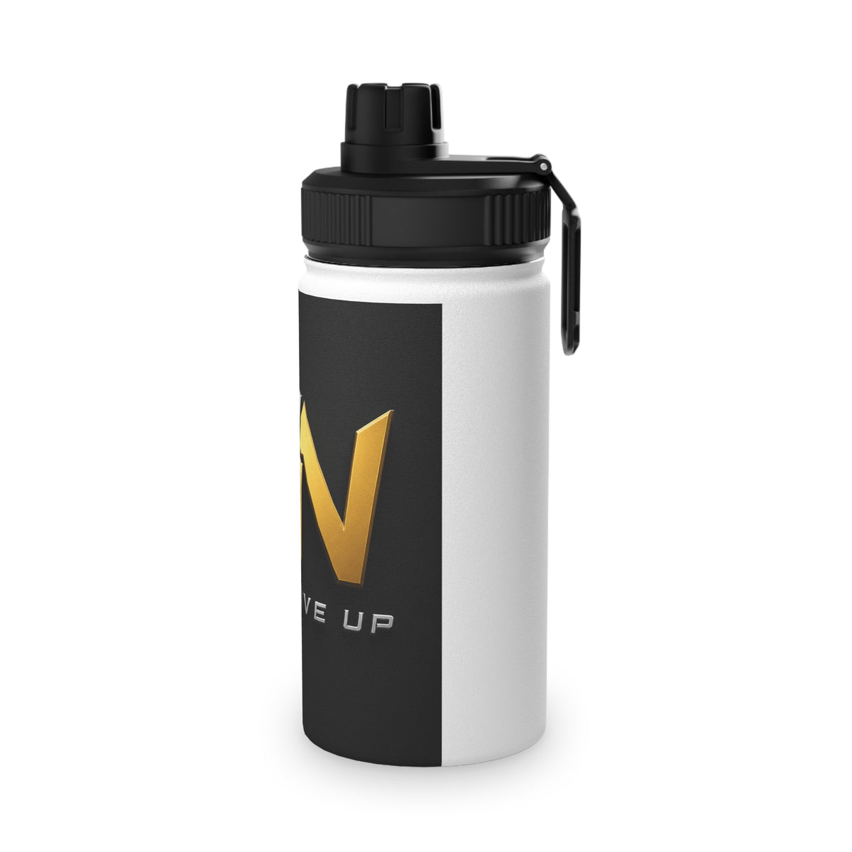 Never Give Up Stainless Steel Sports Water Bottle