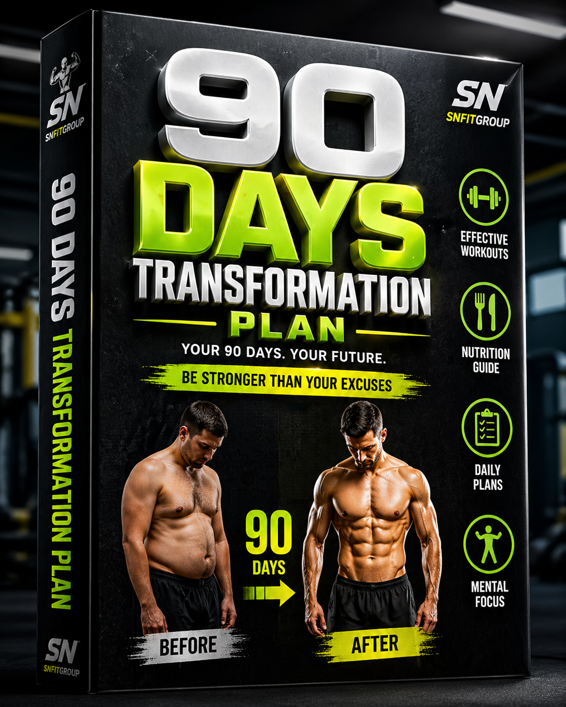 90-Day Body Transformation System – Home Workout & Fat Loss Program (Build Muscle & Burn Fat Fast