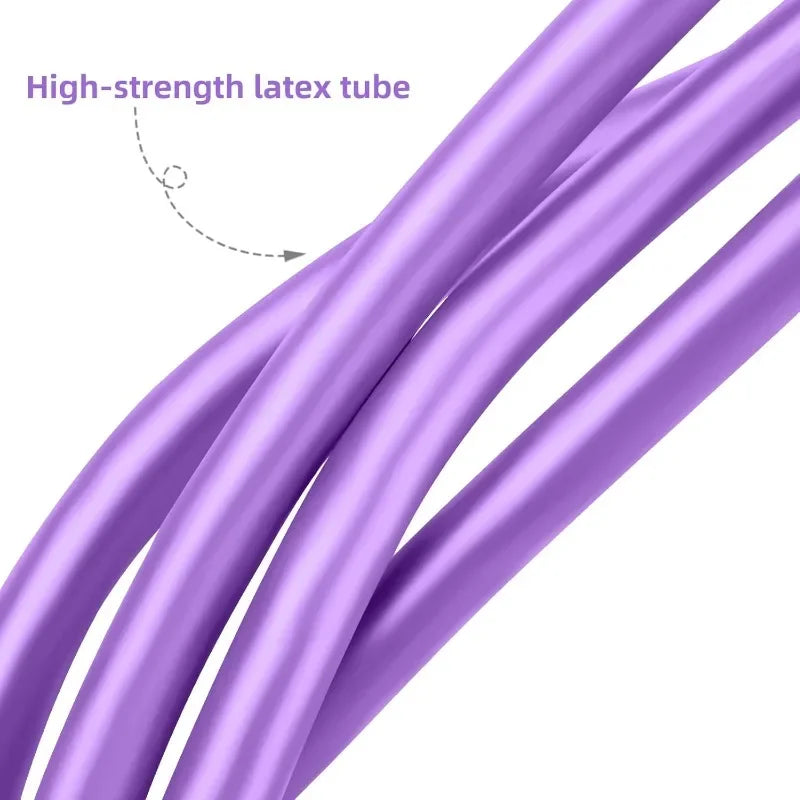 4/6 Level Resistance Band Elastic Bands with Non Slip Handles for Home Fitness Abdominal Muscle Training Yoga Pilates Workout