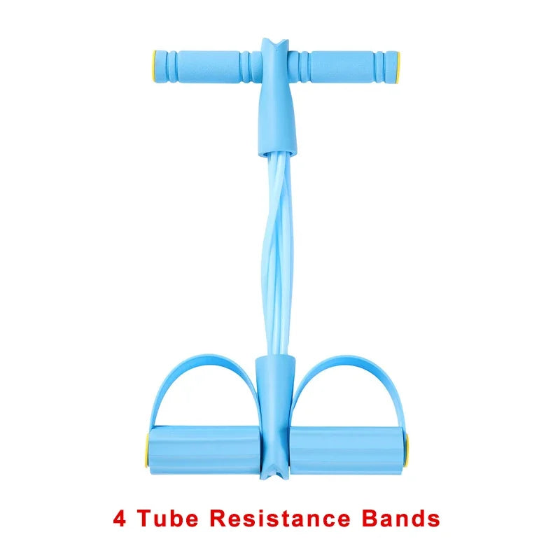 4/6 Level Resistance Band Elastic Bands with Non Slip Handles for Home Fitness Abdominal Muscle Training Yoga Pilates Workout