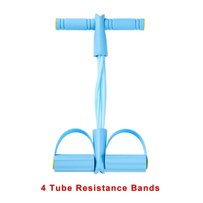 4/6 Level Resistance Band Elastic Bands with Non Slip Handles for Home Fitness Abdominal Muscle Training Yoga Pilates Workout