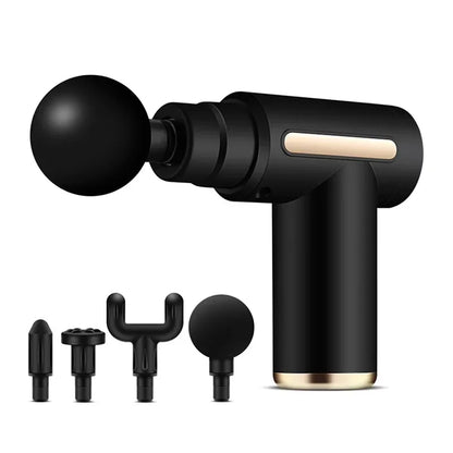 Portable Multifunctional Electric Fascia Gun Massager Instrument - Vibrating Muscle Relaxation Tool for Sports Recovery