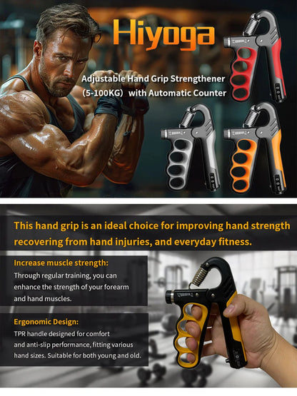 Hand Grips Strengthener, Grip Strengthener with Counter